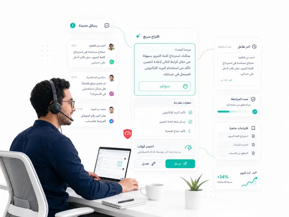 Taloo AI reply suggestions inside a customer conversation: Quick suggestions